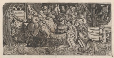 Speculum Romanae Magnificentiae：海战，16世纪，16世纪。 作者 米歇尔·卢切斯