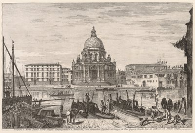 威尼斯风光：S. M. Della Salute 作者 米歇尔·玛丽埃斯基（Michele Marieschi）