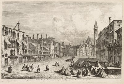 威尼斯景色：S。Maria Formosa，1741年。 作者 米歇尔·玛丽埃斯基（Michele Marieschi）