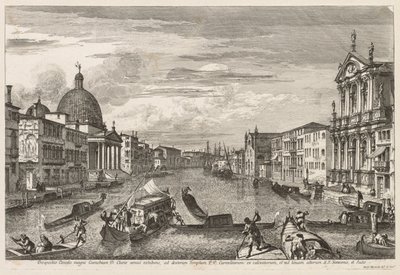 威尼斯景色：1741年，圣基亚拉。 作者 米歇尔·玛丽埃斯基（Michele Marieschi）