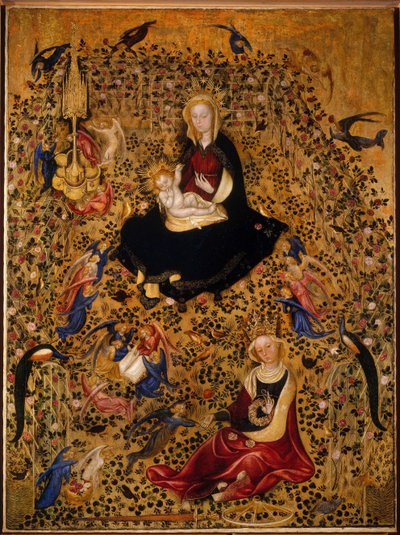 玫瑰园的麦当娜 玫瑰园的麦当娜，约1425年 作者 米歇尔诺·达·贝索佐