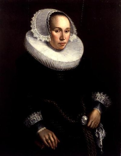 一位女士的画像 作者 米歇尔·詹斯（Michiel Jansz）。范·米耶维德