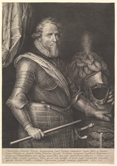 奥兰治的莫里斯亲王，1608年。 作者 米歇尔·詹斯·范·米耶维德（Michiel Jansz van Miereveld）