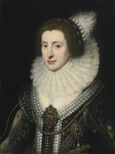 伊丽莎白-斯图亚特1596-1662，波西米亚女王，约1642年 作者 米歇尔·詹斯·范·米耶维尔特