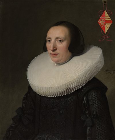 玛格丽莎·范·克洛特维克（Margaretha van Clootwijk）出生于158081年，死于1662年，雅各布·范·达伦（Jacob van Dalen）的妻子，1639年。 作者 米歇尔·詹斯·范·米耶维尔特