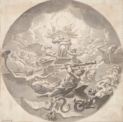 保护艺术的寓言 作者 米歇尔·范·穆瑟（Michiel van Musscher）