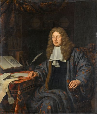 约翰·胡德（John Hudde，1628-1704 年）肖像，阿姆斯特丹市长 作者 米歇尔·范·穆瑟（Michiel van Musscher）