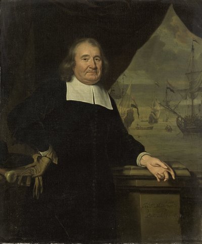 船长或船主肖像 作者 米歇尔·范·穆瑟（Michiel van Musscher）