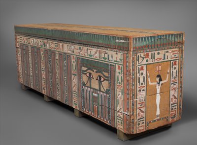 Nakhtkhnum的棺材，公元前1802  -  1640年（木材，油漆） 作者 Middle Kingdom Egyptian