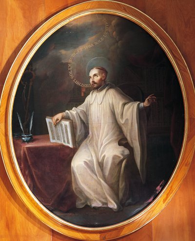 克莱尔沃的圣伯纳德，归功于米格尔·卡布雷拉 (1695-1768) 作者 Miguel (attr. To) Cabrera