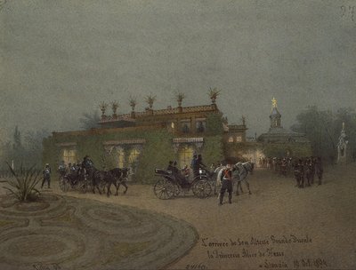 1894年10月10日，黑森公主爱丽丝抵达利瓦迪亚，1895年 作者 Zichy的Mihaly