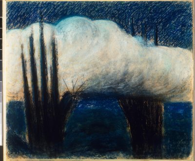 晚上 作者 Mikalojus Konstantinas Čiurlionis