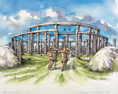 Woodhenge, 约公元前25世纪, 约1990-2010年 作者 迈克·西福思