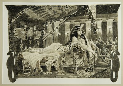 埃及艳后在床上，1899年 作者 米哈伊尔·亚历山德罗维奇·弗鲁贝尔