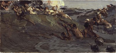 玩无敌和海卫一，1899年 作者 米哈伊尔·亚历山德罗维奇·弗鲁贝尔