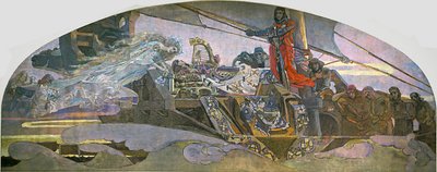 梦中的公主遥远的公主，1896年 作者 米哈伊尔·亚历山德罗维奇·弗鲁贝尔