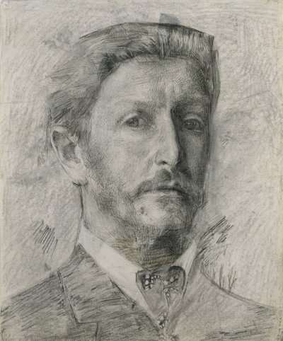 1904-1905年的自画像 作者 米哈伊尔·亚历山德罗维奇·弗鲁贝尔