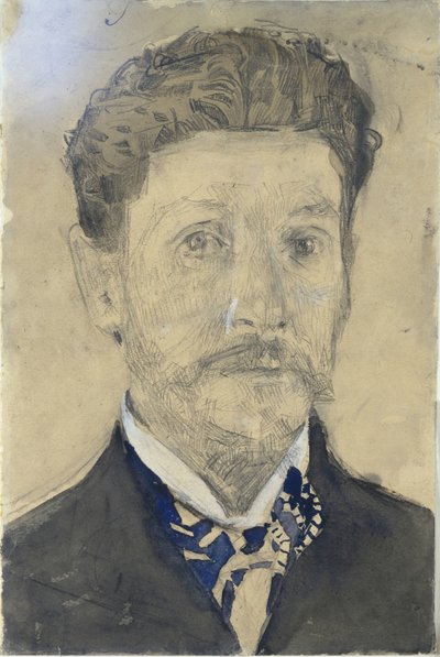 1904-1905年的自画像 作者 米哈伊尔·亚历山德罗维奇·弗鲁贝尔