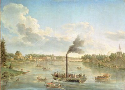 芬兰湾的大彼得霍夫宫，1761年 作者 米哈伊尔（Mikhail Ivanovich Makhaev）