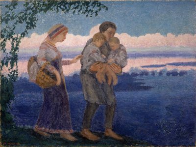 傍晚返校，1906年 作者 米哈伊尔·尼古拉耶维奇·雅科夫列夫