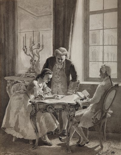 凯瑟琳二世皇后的俄语课，1894年 作者 米哈伊尔·彼得罗维奇·克洛特男爵