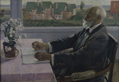 生理学家，心理学家和医师的肖像伊万·P·帕夫洛夫1849-1936，1935年 作者 米哈伊尔·瓦西里耶维奇·内斯特罗夫