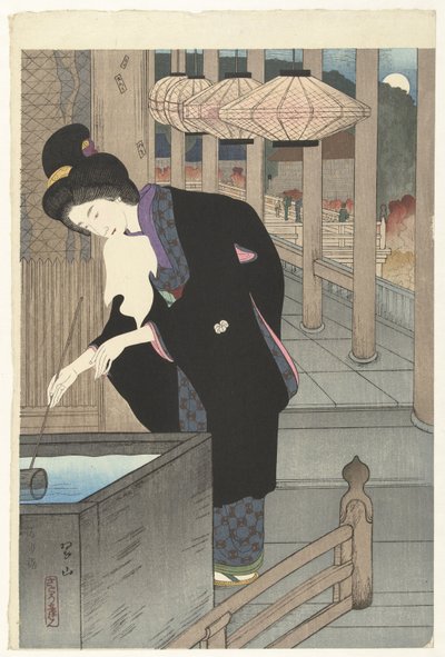 参观清水寺
清水模式（标题见实物）
京都名胜新选第一辑。(系列标题） 作者 水山三木