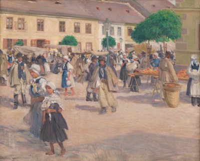 Myjava市场 作者 米洛斯·吉拉内克（Milos Jiranek）
