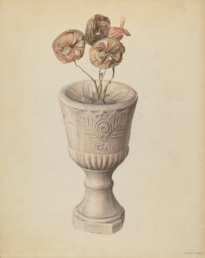 圣杯，约 1937 年（水彩画） 作者 米娜·洛瑞