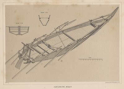 日本船，1855年 作者 矿工基尔伯恩·凯洛格