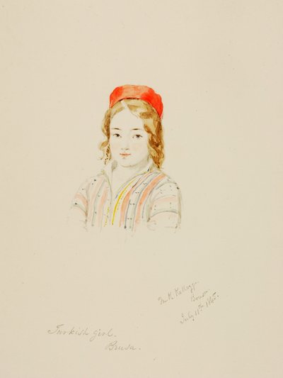 土耳其女孩，布鲁萨 作者 Miner Kilbourne Kellogg