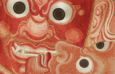 帝国刺绣丝绸唐卡细部 作者 明代中文学校