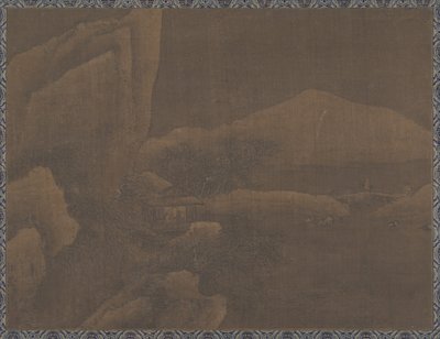 雪景（册页；绢本水墨和白色颜料） 作者 明代中文学校