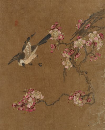 鸟和花的十张照片（丝绸上的颜色） 作者 Ming Dynasty Chinese School