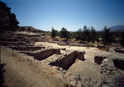 米诺斯文明：公元前 2000-1400 年的 Haghia Triada 遗址遗址。 作者 美浓