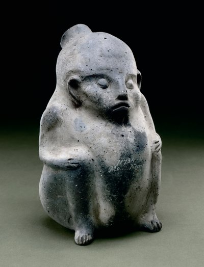 人类肖像船，1100-1300（陶瓷） 作者 密西西比文化
