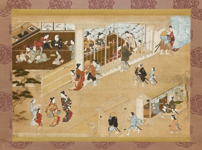 吉原市游乐区，约1670-1685年 作者 宫川长春
