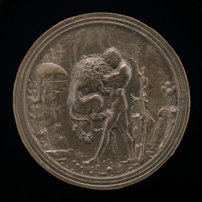 海格力斯和尼米亚狮，15世纪末至16世纪初。 作者 Moderno