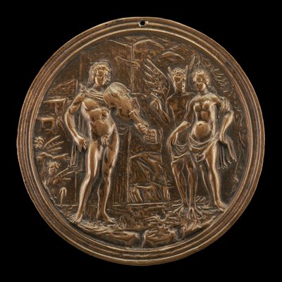 Orpheus Redeeming Eurydice，15世纪末-16世纪初。 作者 Moderno
