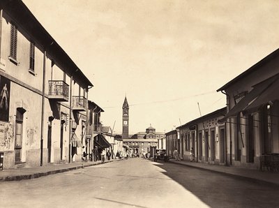 法西斯时代的“建立帝国”：阿斯马拉街头，09/05/1936（黑白照片） 作者 莫迪斯蒂诺·巴尔迪内蒂