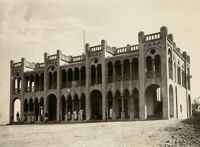 法西斯时代的“建立帝国”：Agordat 警察局，09/05/1936（黑白照片） 作者 莫迪斯蒂诺·巴尔迪内蒂