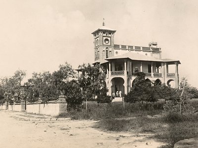 在法西斯时代建立一个帝国：切伦的警察局，1936年5月9日（黑白照片）。 作者 莫迪斯蒂诺·巴尔迪内蒂
