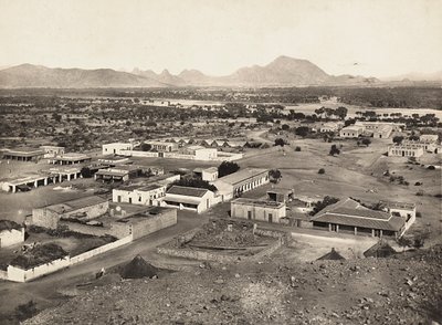 在法西斯时代建立一个帝国：阿戈达特的景色，1936年5月9日（黑白照片）。 作者 莫迪斯蒂诺·巴尔迪内蒂