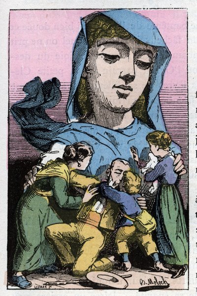 Touchatout的 "Le Trombinoscope "中关于19世纪大赦的寓意，B. Moloch于1882年（1849-1909）创作的漫画。私人收藏。 作者 主宰