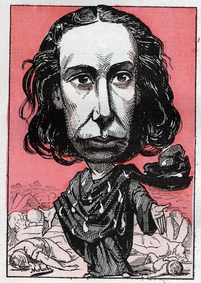 露易丝-米歇尔（1830-1905）的肖像，教师、工人活动家、无政府主义者，绰号 "红楼"。 作者 主宰