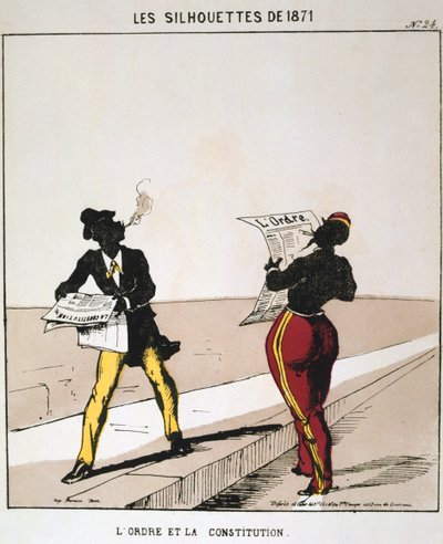 秩序和宪法，1871年。选自《 1871年的剪影》系列。巴黎公社，1871年。 作者 主宰