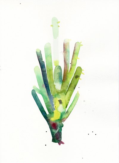 卡顿2，2021（水彩画，兰顿纸，300 克冷压纸） 作者 莫妮卡·佩雷斯·维加