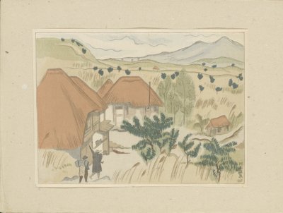川上温泉
川上温泉（实物标题）
第二部分，会津地区（系列名称）
Dai nishû，会津之布（系列名称）
日本风景版画（系列名称）
Nihon fûkei hanga（系列名称） 作者 伊上盆骨