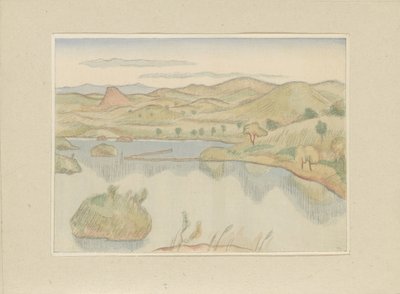 磐梯山脚下的湖泊
磐梯山文本湖
第二部分，会津地区（系列名称）
Dai nishû，会津之布（系列名称）
日本风景版画（系列名称）
Nihon fûkei hanga（系列名称） 作者 伊上盆骨