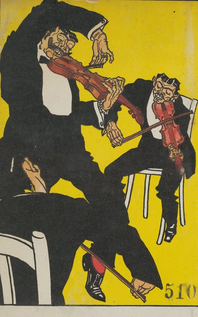 凌晨3点到4点之间!Zwischen 3 und 4 Uhr Fruh！, 1911. 作者 莫里茨荣格